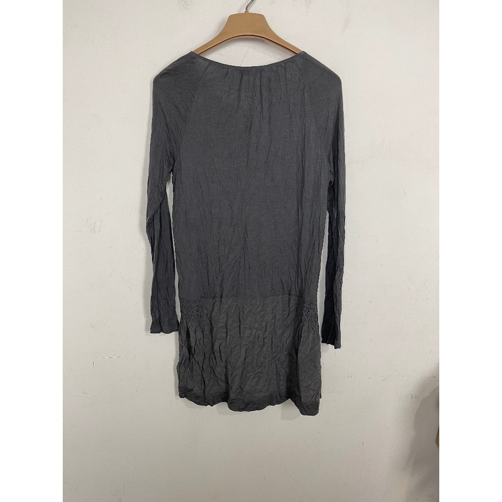 Calypso St Barth Womens Mini Dress Small Gray 100% Silk Resort Beach Vacation